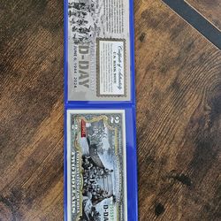 Colorized two dollar bills