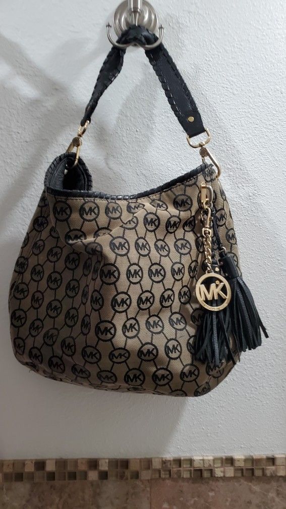 MK Logo Hobo Bag