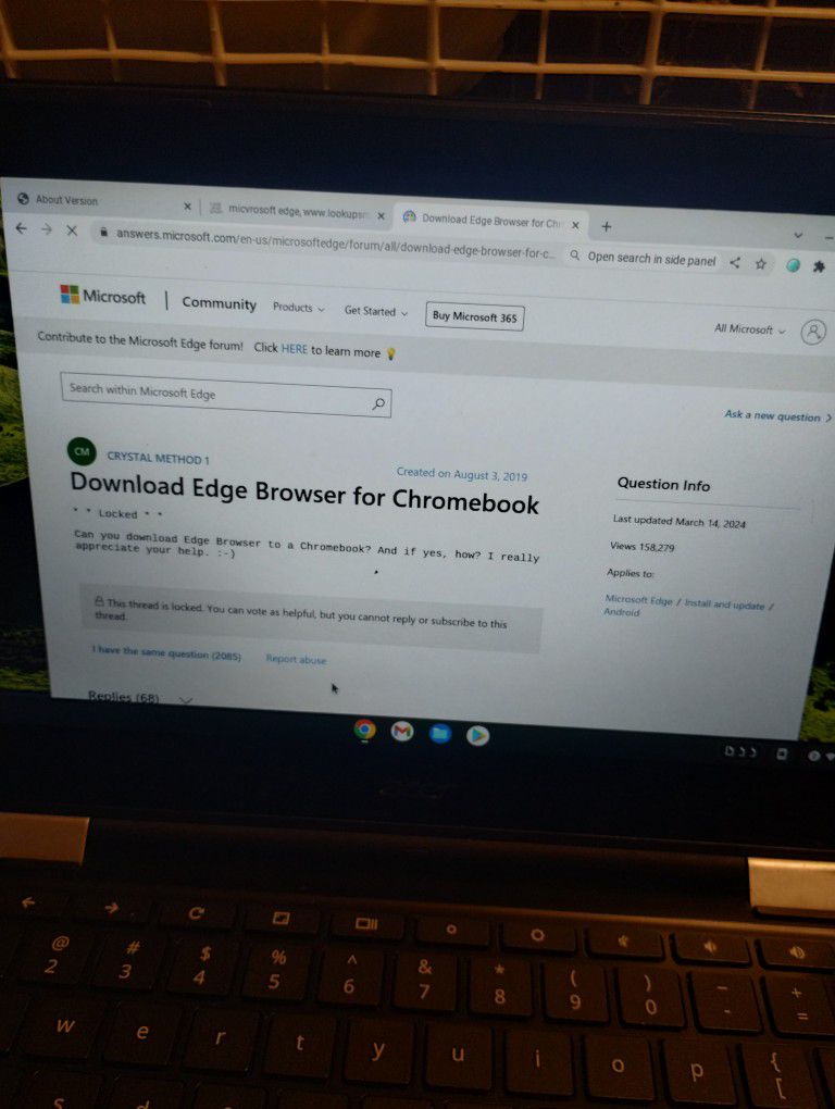 New Acer Chromebook Updated To Latest Software 