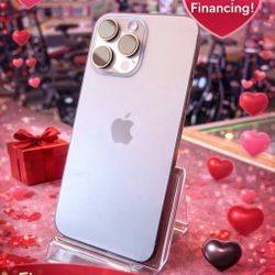 iPhone 16 Pro Max Silver 256GB Unlocked Finance It! $10 To $100 Down Payment! 