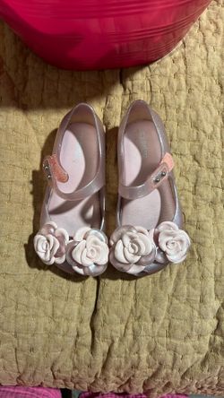 Mini Melissa Pink Rose Sandals Size 10 Kids