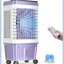 Portable Air Conditioners, 3000 CFM Swamp Cooler, Evaporative Air Cooler with 6.87 Gal Water Tank, 3 Speeds & 4 Modes, 120° Oscillation, 15H Timer Air