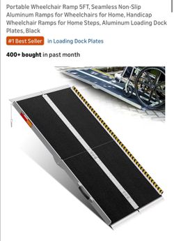 New 5 ft aluminum portable wheelchair ramp