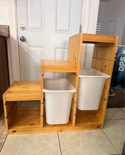 IKEA TROFAST with Two Plastic Bins