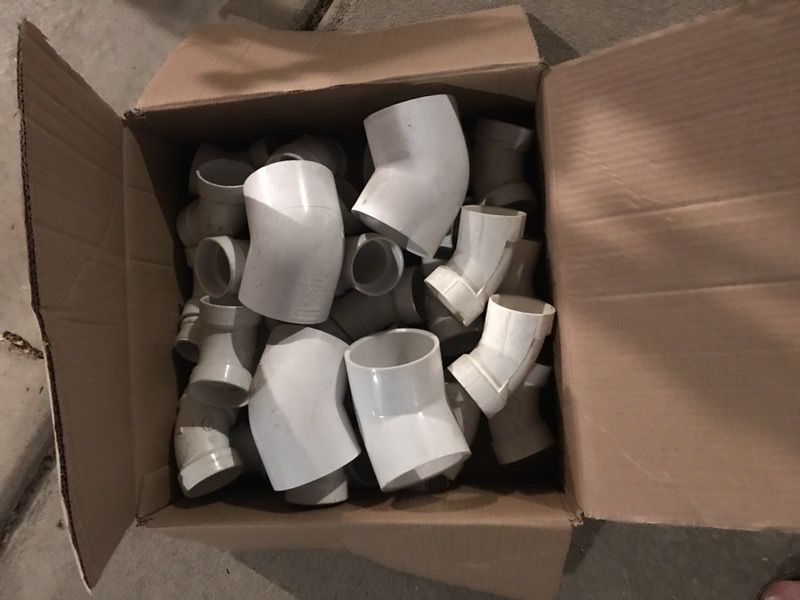 Hundreds of PVC fittings 1/2 to 4"