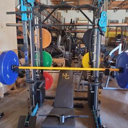 New Dual Pulley SMITH MACHINE- Complete Home Gym System 