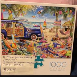 Buffalo Games - Aimee Stewart - Beach Vacation - 1000 Piece Jigsaw Puzzle  