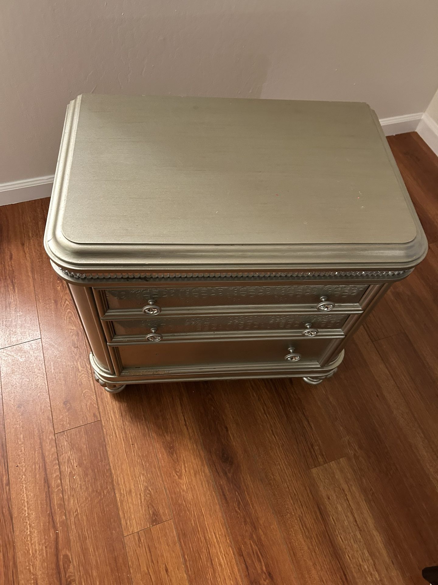 Cal King Bed Frame With Small and Big Dresser