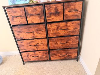 10-Drawer Fabric Dresser Storage Tower