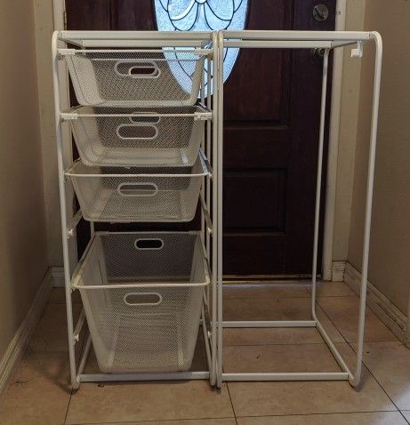 IKEA, Algot Trouser Hanger and Wire Cabinet 