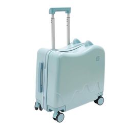 18" Kids Ride-On Suitcase - Sky Blue