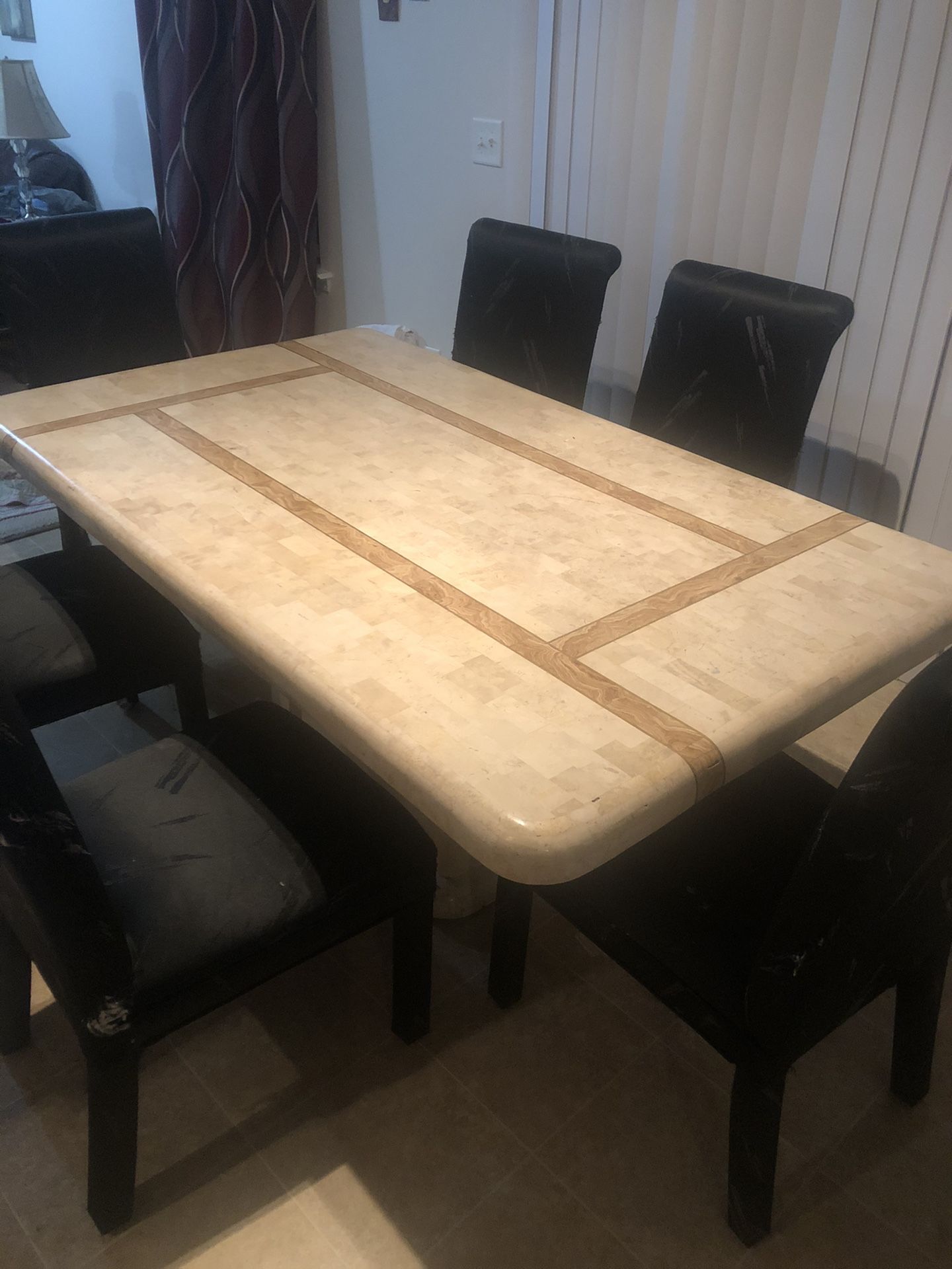 FREE TABLE AND 6 CHAIRS ****CURBSIDE PICKUP****