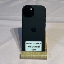 iPhone 15 128GB AT&T, Cricket Wireless, Consumer Cellular 