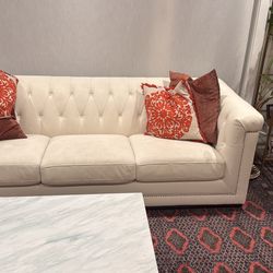White sofa