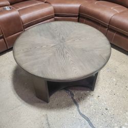 3 Pc Grsy  Coffee Table Set With Console Table (New)