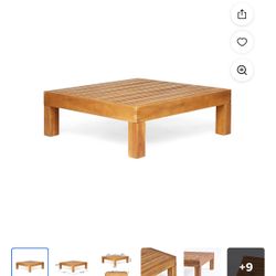 Square Wooden Coffee Table