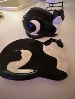 Kitchen cat design accessories ceramic