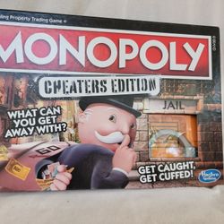 MONOPOLY GAME CHEATERS EDITION IN EXCELLENT CONDITION 