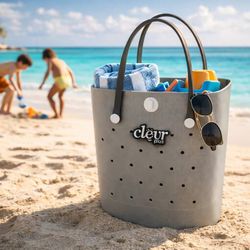 NEW Convertible Beach Tote Backpack, Waterproof EVA Beach Bag - $40
