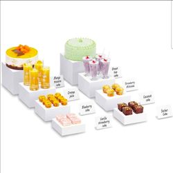 🍽️ Premium Acrylic Buffet Risers Set! 🍽️