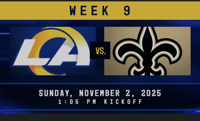 Rams Vs Saints VIP Premier Seats 