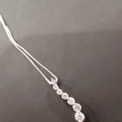 Journey Pendant With Silver Chain New Never Worn