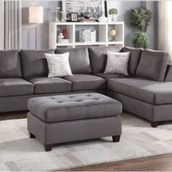 Sectional Sofa + Ottoman
