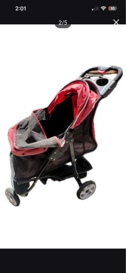 Red and Black Pet Stroller