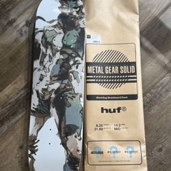 Huf x Metal Gear Solid blind bag skate deck EL/300 opened