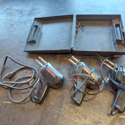 3 Old Weller D550 Soldering Guns Irons