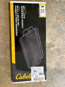 New Cabela’s Reversible Cast Iron Griddle
