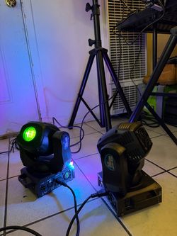 Pair 2 Units Mini Gobo Moving heads