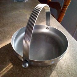 CHASE 1930's RUSSELL WRIGHT ART DECO HANDLED  DISH