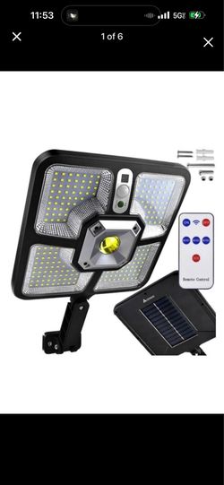 Solar LED Flood Light with Motion Sensor & Remote – Outdoor Waterproof Security Lamp