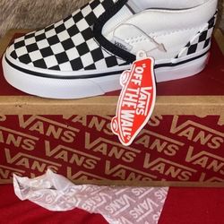 BRAND NEW Toddler Slip On Checkerboard Vans ! 