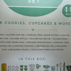 Classic Kids Baking Set 44 Piece New Cooking Food