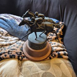 Lisa Perry Bronze Horse Trophy Statue 