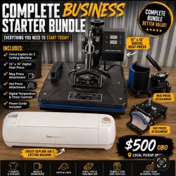 Complete T-Shirt & Sublimation printer – Cricut + Heat Press +