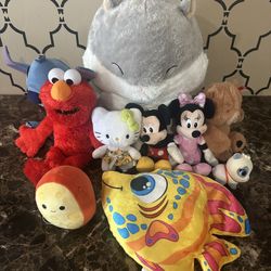 Lot of Kids Stuffed Toy Animals (10)