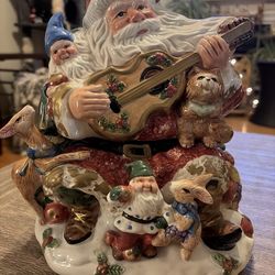 Vintage Santa Cookie Jar / Holiday Ceramic Decor 🎄