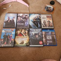 7 Dvds and one Blu-ray 
