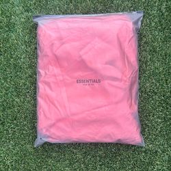 Coral Pink Essentials Hoodie 