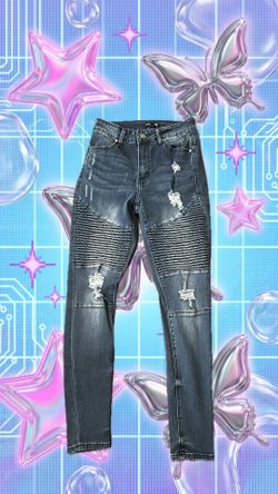 Fashion nova biker jeans