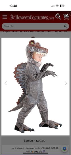 Toddler Spinosaurus Costume