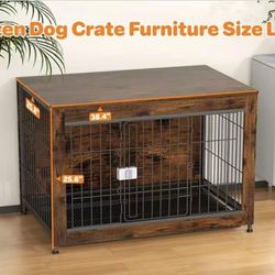 Dog Crate Furniture whit removable tray