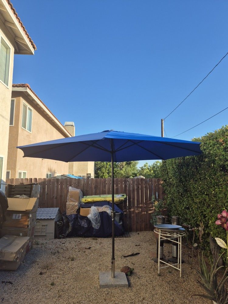 11" FT Market Umbrella Patio Color: Blue Base Not Included