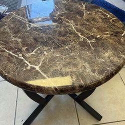 Faux Marble Coffee Table And End Tables 