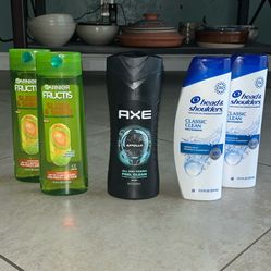 Head & Shoulders, AXE Body Wash, Garnier Fructis 