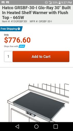 hatco glo ray food warmer 180 degrees