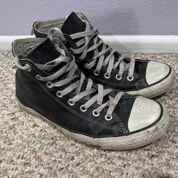 Leather Converse With Dragon Spikes 
